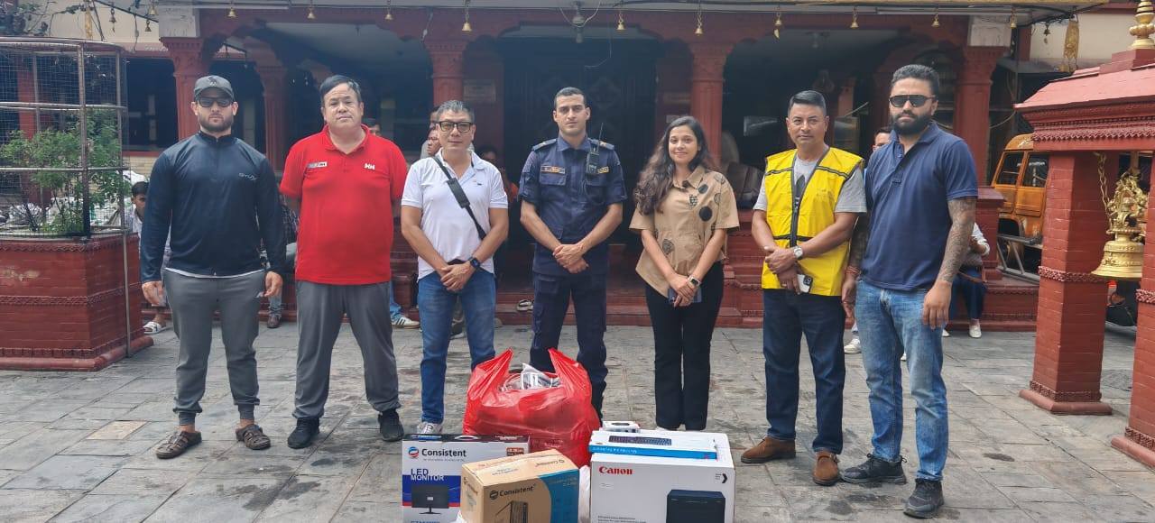 Relief Donation to Gaushala Police Station