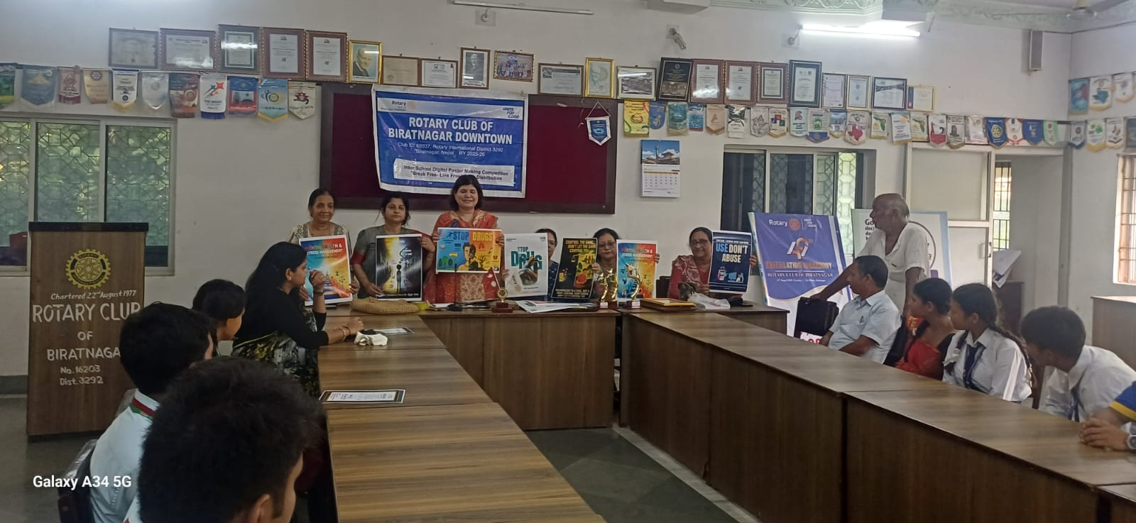 Inter school Digital poster making competition- Break free- live free on the theme addiction and prevention