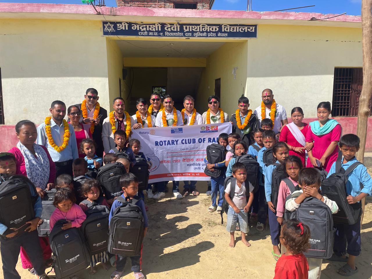 School Bag and Stationery Handover