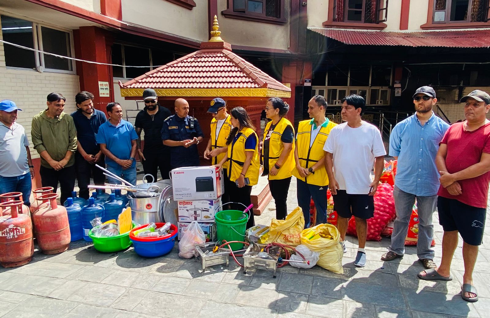 Relief Donation to Gaushala Police Station