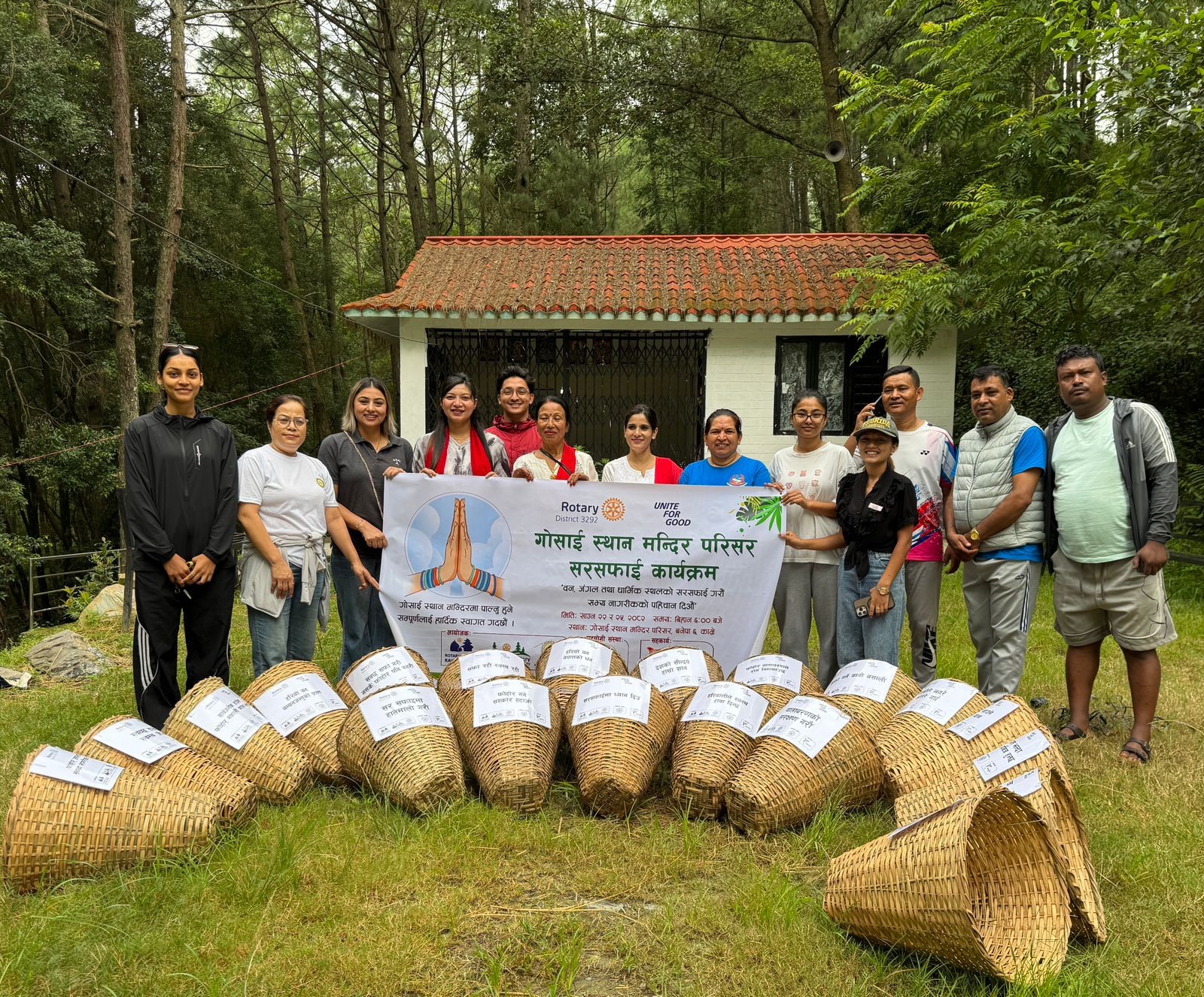 Report on Environment Protection Project Rotary Club Initiative at Gosaithan Temple Festival Grounds
