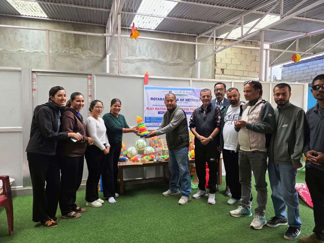Play materials donated to Autism Center,  Makawanpur