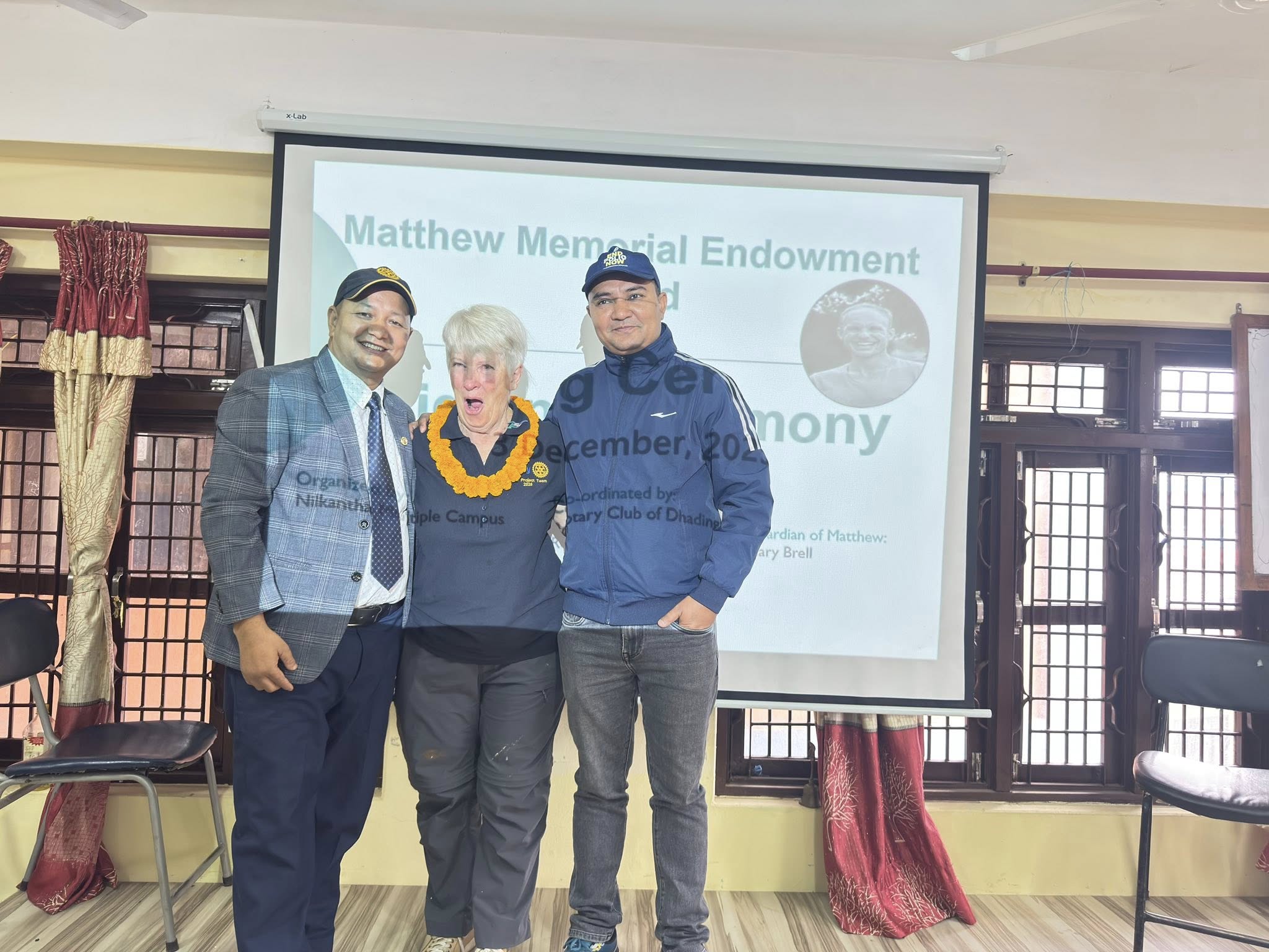 Matthew Memorial Endowment Fund Signing