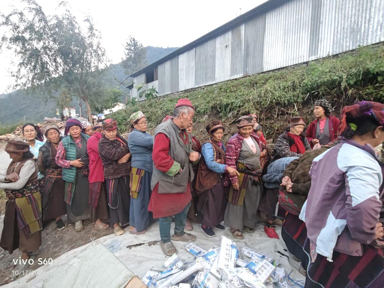 Distribution of Non Food Items, Infrared Cooker to Flood Victims Amachhodingmo RM -4, Goljung, Rasuwa.