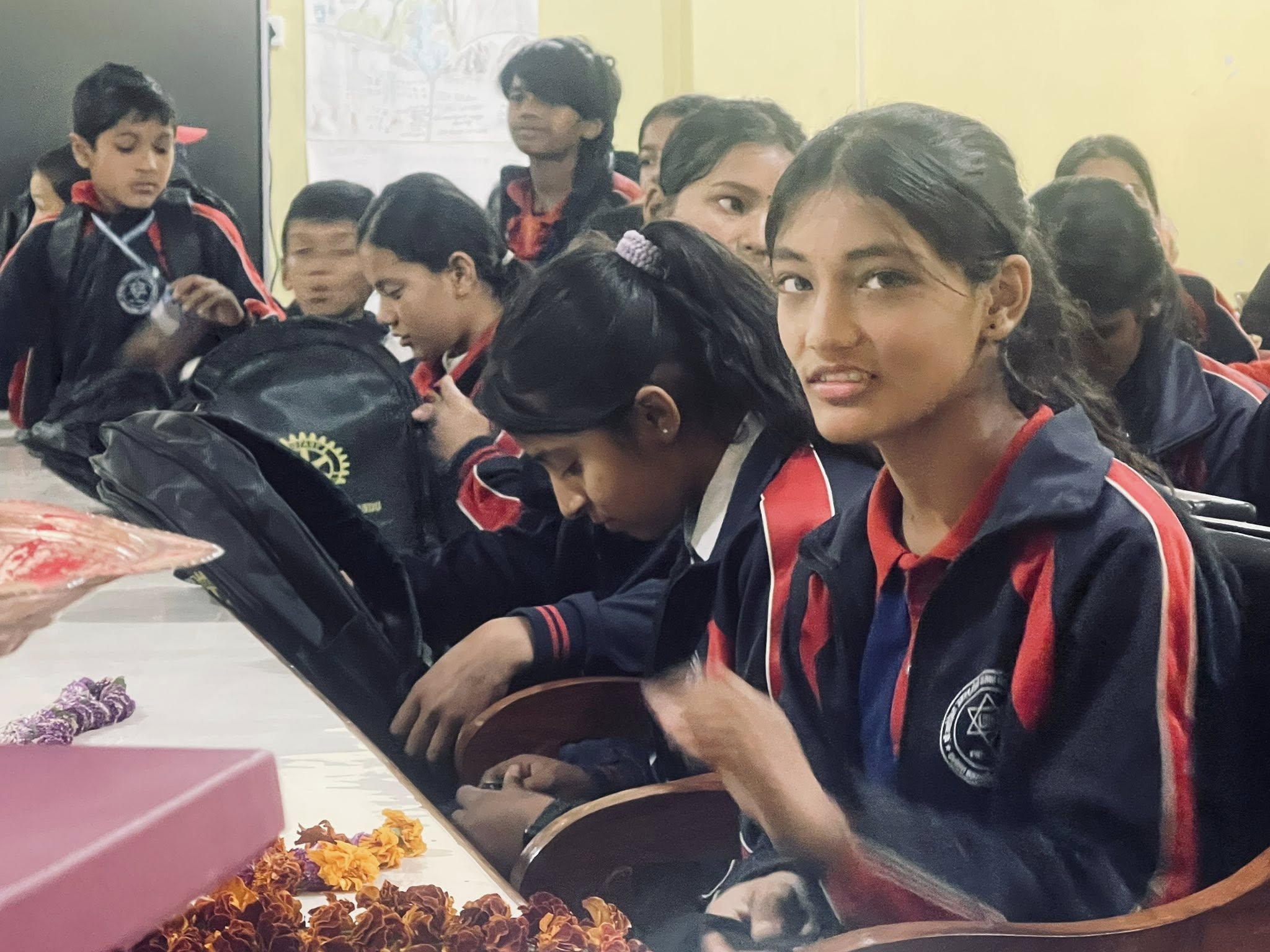 School bag (Bhaga Bokne Jhola),  uniforms, sports materials distribution
